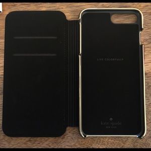 NWT Kate Spade Incipio Foliocase Black iPhone 7/8+